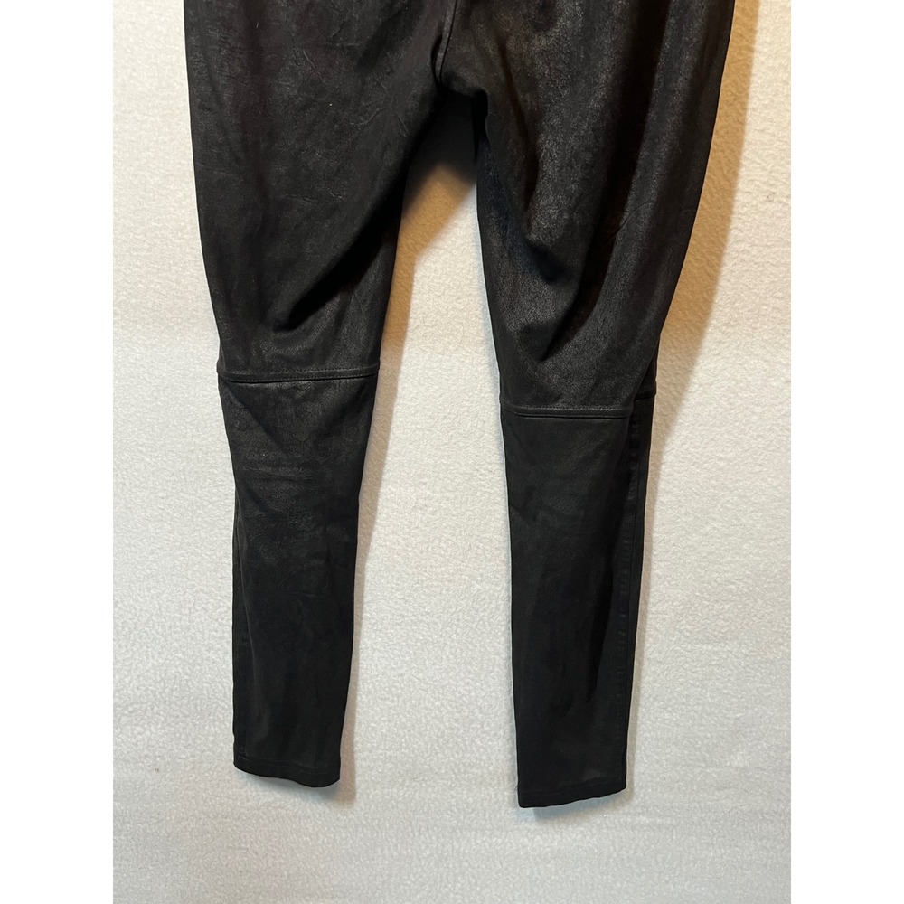 Free People Black Faux Leather Leggings‎ Pants Moto Skinny Textured Size XS - Picture 2 of 11